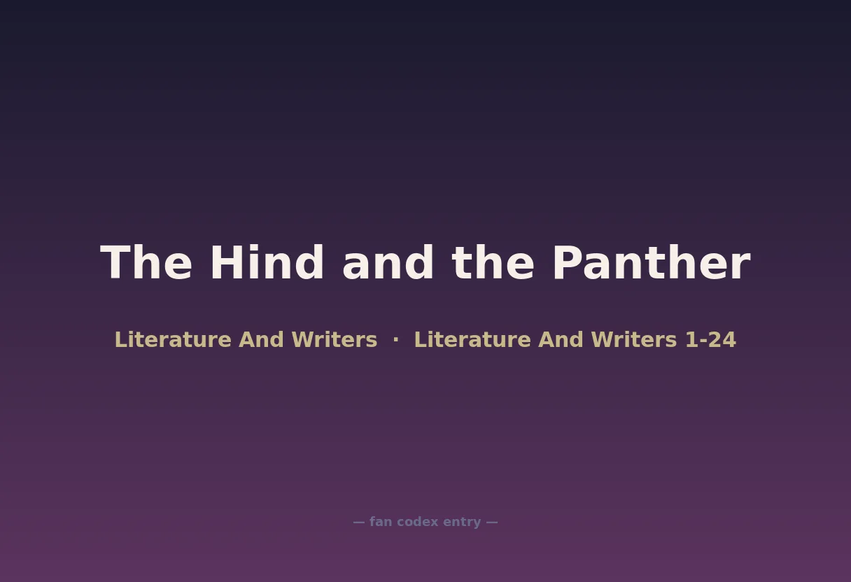 The Hind and the Panther