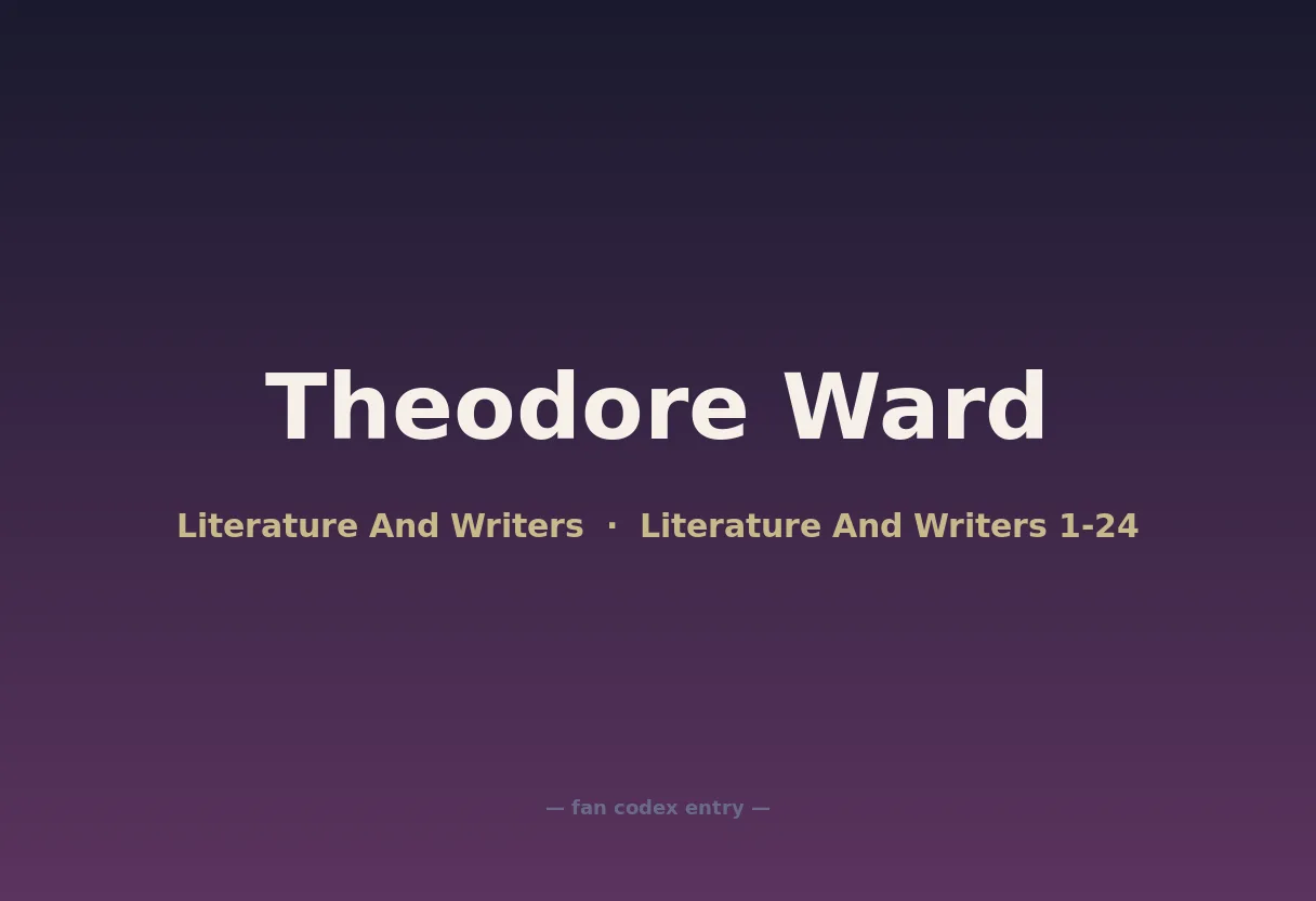 Theodore Ward
