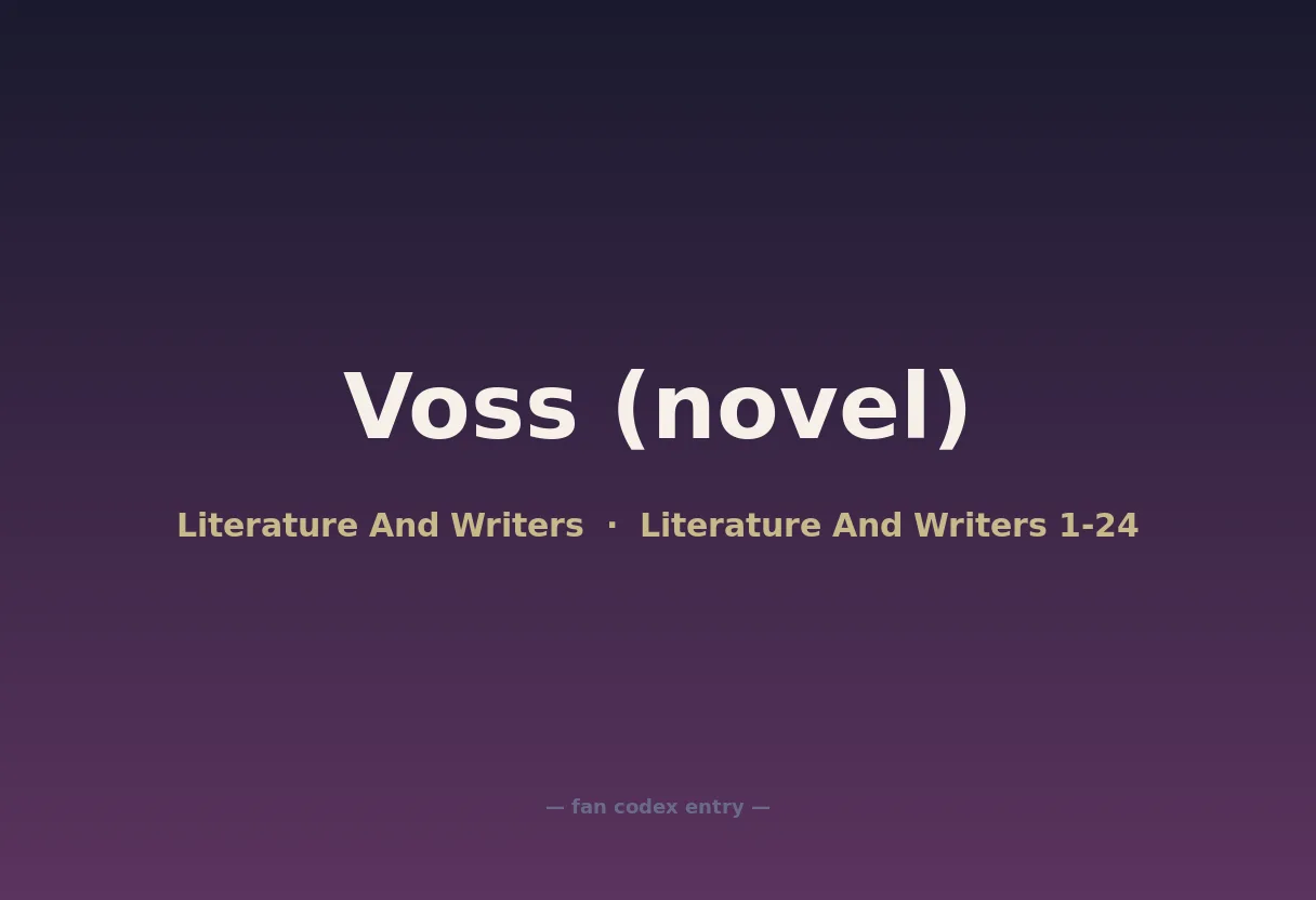 Voss (novel)